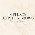 In Person Definition Brows Training Course